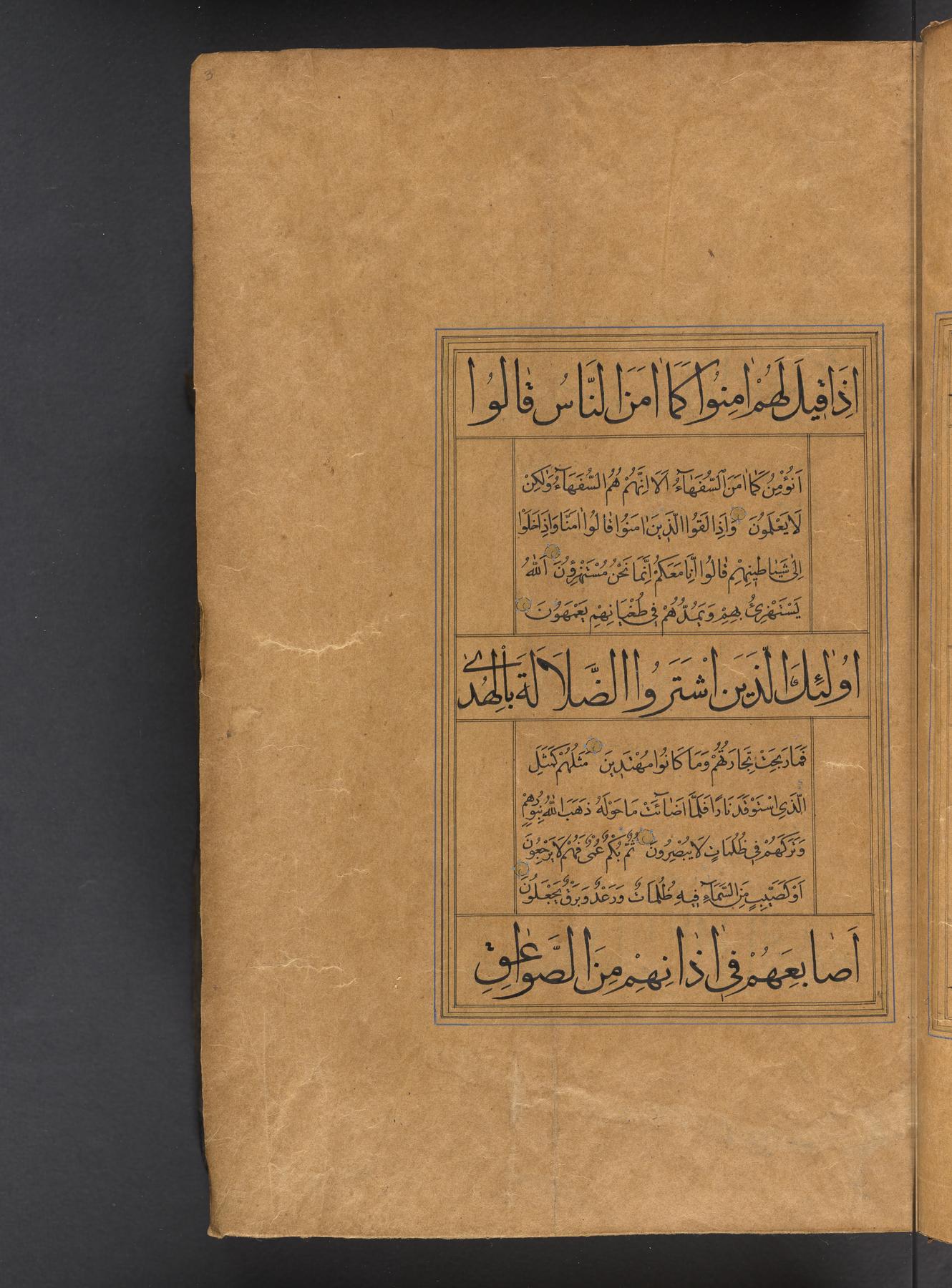 page from the Qur'an with all vocalizataions