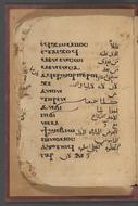 Coptic-Arabic glossary.
